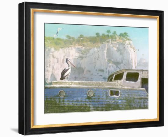 Green Ocean III-Steve Hunziker-Framed Art Print