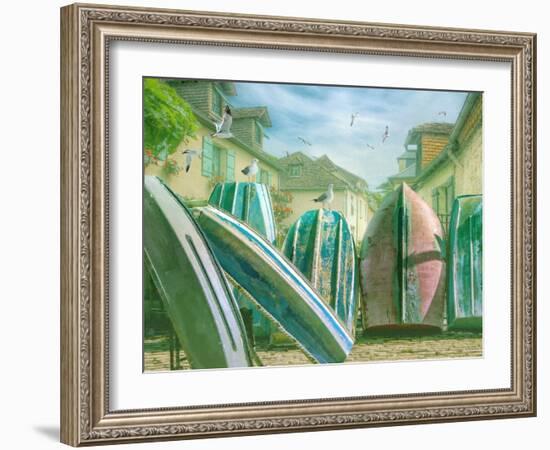 Green Ocean IV-Steve Hunziker-Framed Art Print