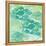 Green Ocean Teal School of Fish-Bee Sturgis-Framed Stretched Canvas