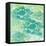 Green Ocean Teal School of Fish-Bee Sturgis-Framed Stretched Canvas