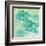 Green Ocean Teal School of Fish-Bee Sturgis-Framed Art Print