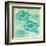 Green Ocean Teal School of Fish-Bee Sturgis-Framed Art Print