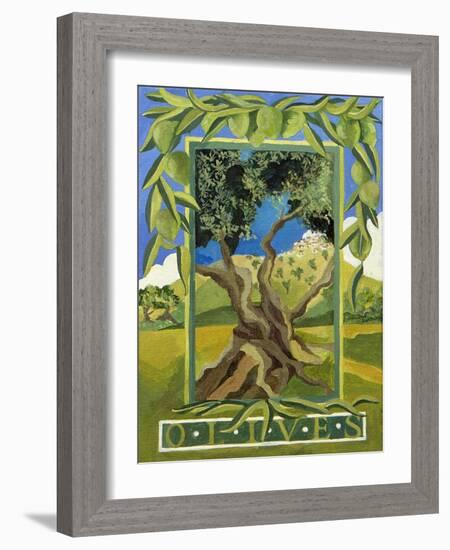 Green Olives, 2014-Jennifer Abbott-Framed Giclee Print