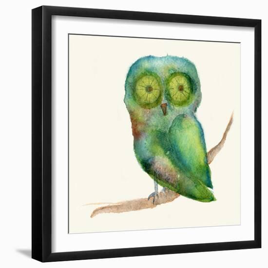 Green Owl-Wyanne-Framed Giclee Print