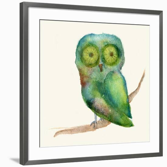 Green Owl-Wyanne-Framed Giclee Print