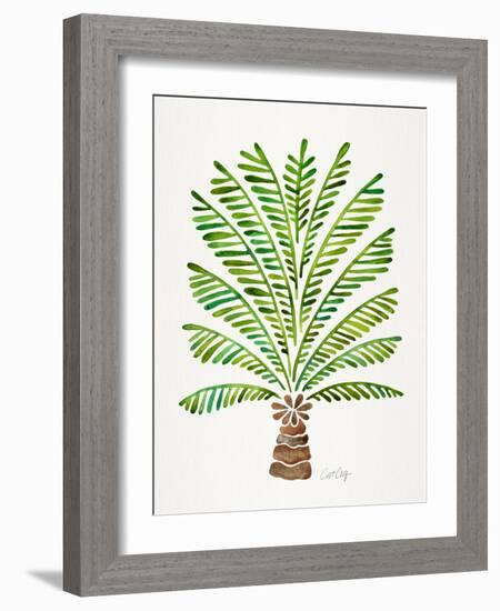 Green Palm Tree-Cat Coquillette-Framed Giclee Print