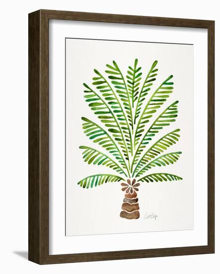 Green Palm Tree-Cat Coquillette-Framed Giclee Print