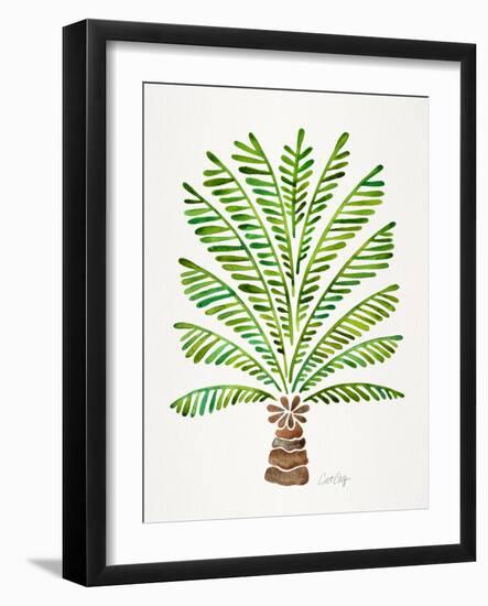 Green Palm Tree-Cat Coquillette-Framed Giclee Print