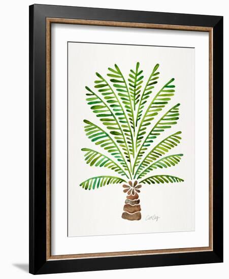 Green Palm Tree-Cat Coquillette-Framed Giclee Print