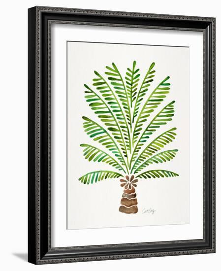 Green Palm Tree-Cat Coquillette-Framed Giclee Print