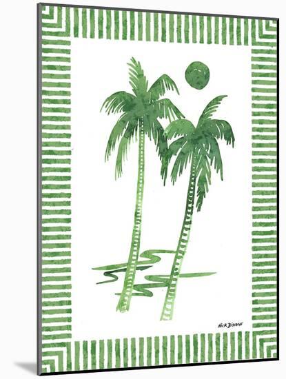 Green Palms I-Nicholas Biscardi-Mounted Art Print
