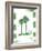 Green Palms IV-Nicholas Biscardi-Framed Art Print