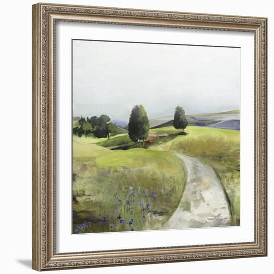 Green Pastoral Landscape-Allison Pearce-Framed Art Print