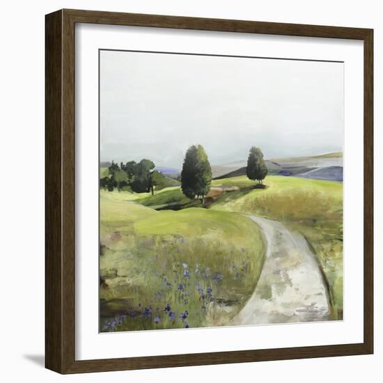 Green Pastoral Landscape-Allison Pearce-Framed Art Print