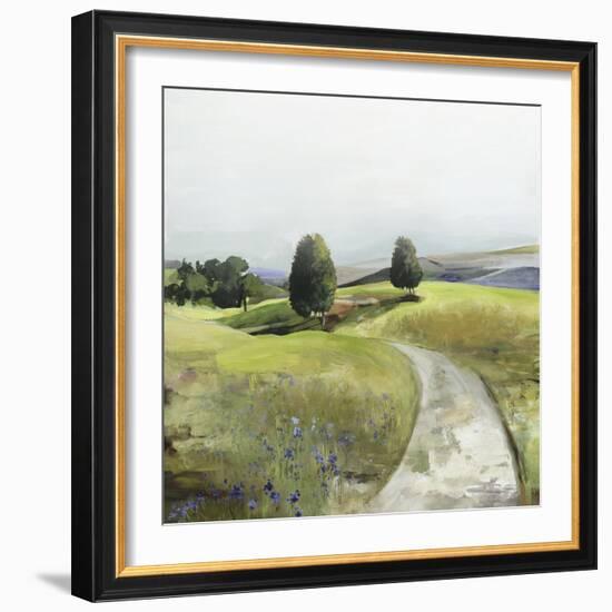 Green Pastoral Landscape-Allison Pearce-Framed Art Print