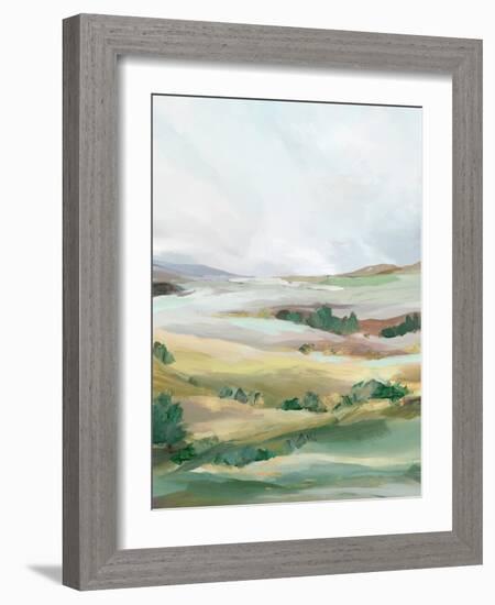 Green Pastures II-Ian C-Framed Art Print