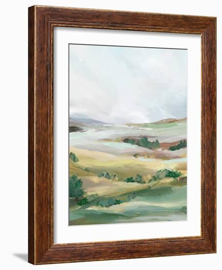 Green Pastures II-Ian C-Framed Art Print