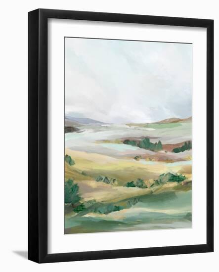 Green Pastures II-Ian C-Framed Art Print
