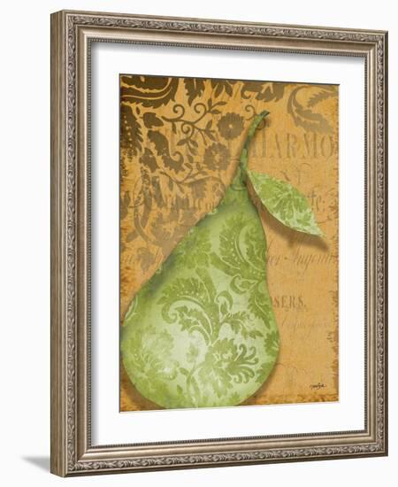 Green Pear Damask-Diane Stimson-Framed Art Print