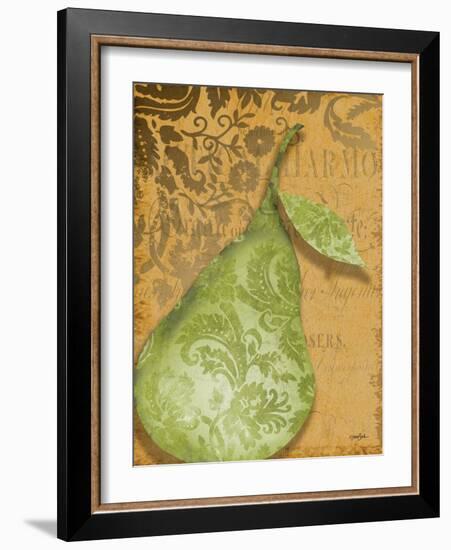 Green Pear Damask-Diane Stimson-Framed Art Print