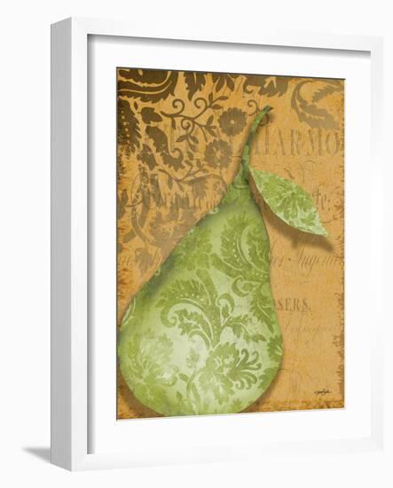 Green Pear Damask-Diane Stimson-Framed Art Print