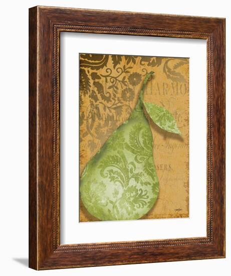 Green Pear Damask-Diane Stimson-Framed Art Print