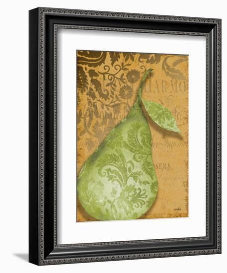 Green Pear Damask-Diane Stimson-Framed Art Print