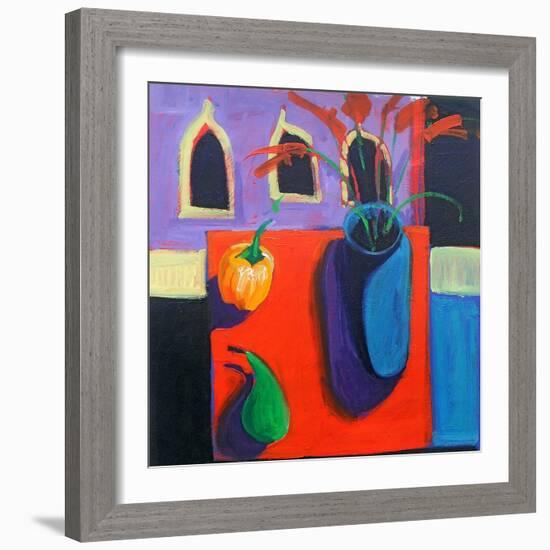 Green Pear-Paul Powis-Framed Giclee Print