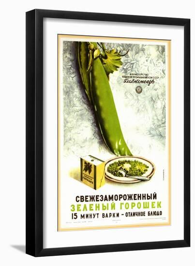 Green Peas - Frozen Fresh-null-Framed Art Print