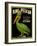 Green Pelican Crate Label-null-Framed Art Print