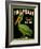 Green Pelican Crate Label-null-Framed Art Print