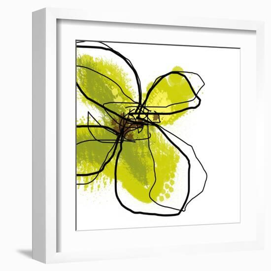 Green Petals-Jan Weiss-Framed Art Print