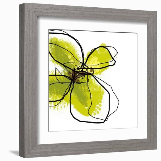 Green Petals-Jan Weiss-Framed Art Print