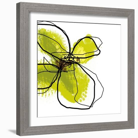 Green Petals-Jan Weiss-Framed Art Print