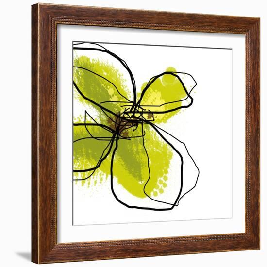 Green Petals-Jan Weiss-Framed Art Print