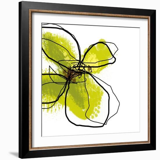 Green Petals-Jan Weiss-Framed Art Print