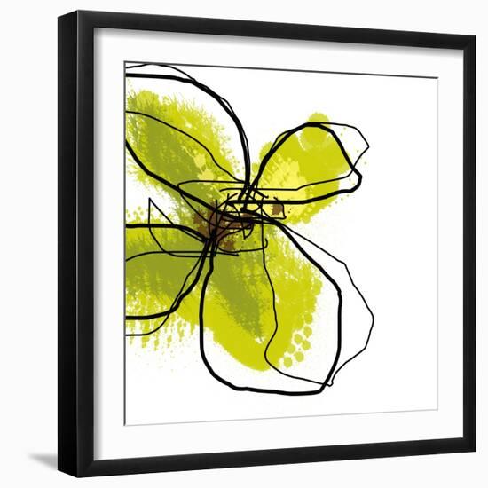 Green Petals-Jan Weiss-Framed Art Print