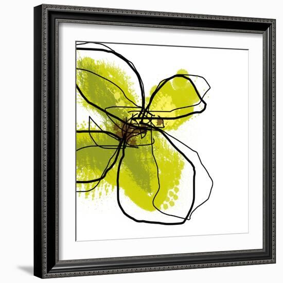 Green Petals-Jan Weiss-Framed Art Print