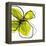 Green Petals-Jan Weiss-Framed Stretched Canvas