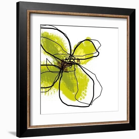 Green Petals-Jan Weiss-Framed Art Print