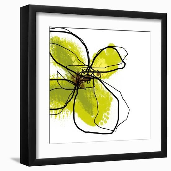 Green Petals-Jan Weiss-Framed Art Print