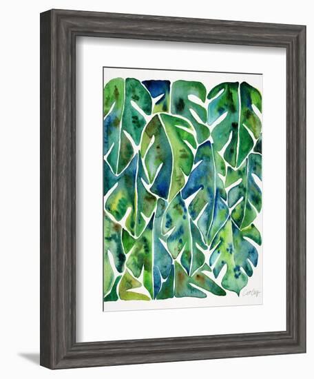 Green Philodendron-Cat Coquillette-Framed Art Print