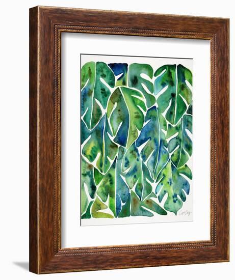 Green Philodendron-Cat Coquillette-Framed Art Print