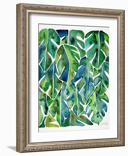 Green Philodendron-Cat Coquillette-Framed Art Print