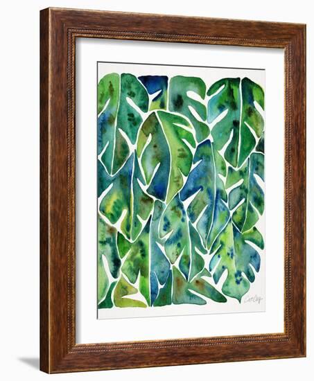 Green Philodendron-Cat Coquillette-Framed Art Print