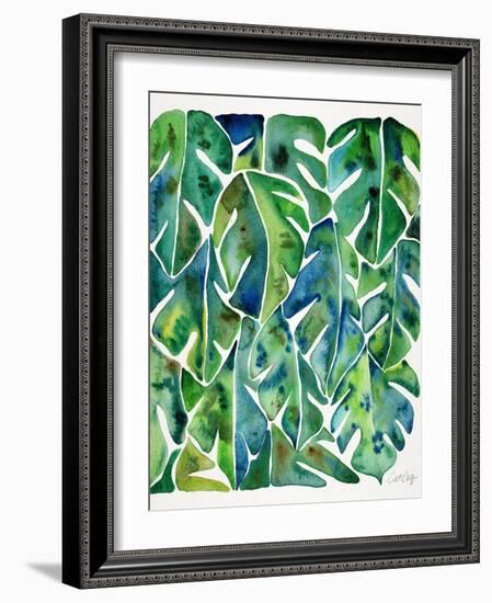 Green Philodendron-Cat Coquillette-Framed Art Print