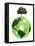 Green Planet, Conceptual Artwork-Victor Habbick-Framed Premier Image Canvas