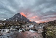 Buachaille Etive Mor and the River Coupall at Sunset-Green Planet Photography-Photographic Print