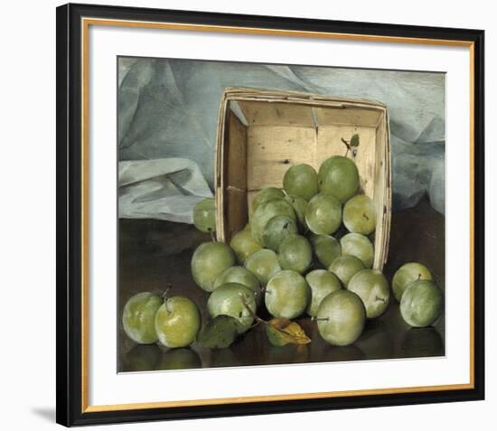 Green Plums, c.1885-Joseph Decker-Framed Premium Giclee Print