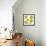 Green Pop Flowers-Jan Weiss-Framed Art Print displayed on a wall